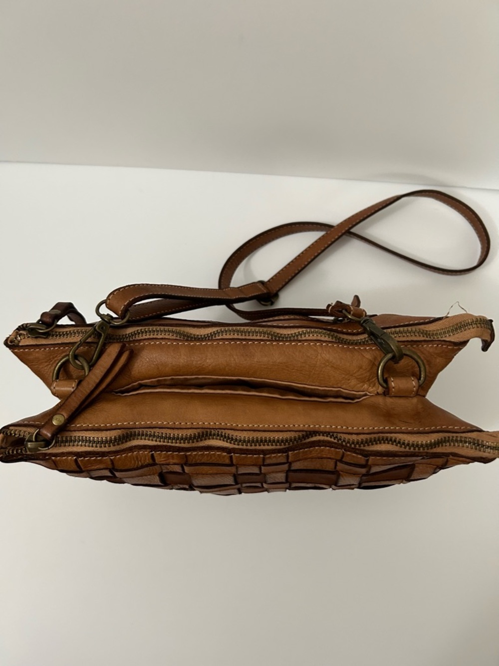 Constanza Rota - Woven Leather Crossbody Bag. Made in Italy - Picture 3 of 16
